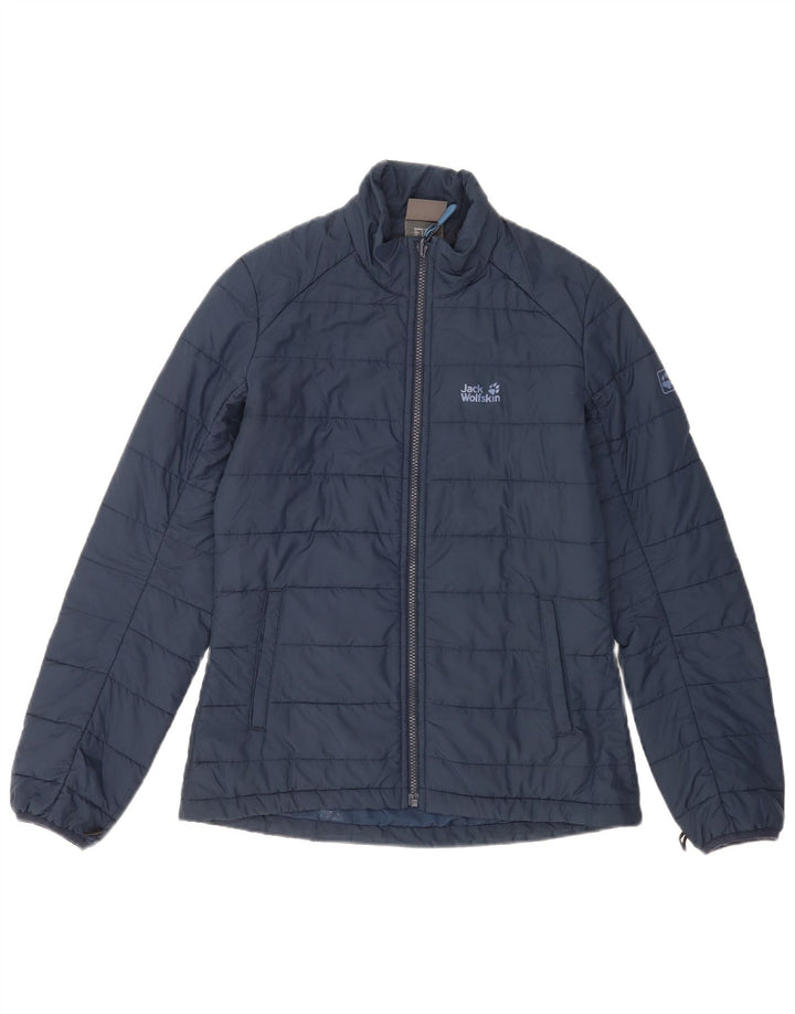 Giacca imbottita con fodera da donna Jack Wolfskin UK 8/10 Small Poliestere blu navy