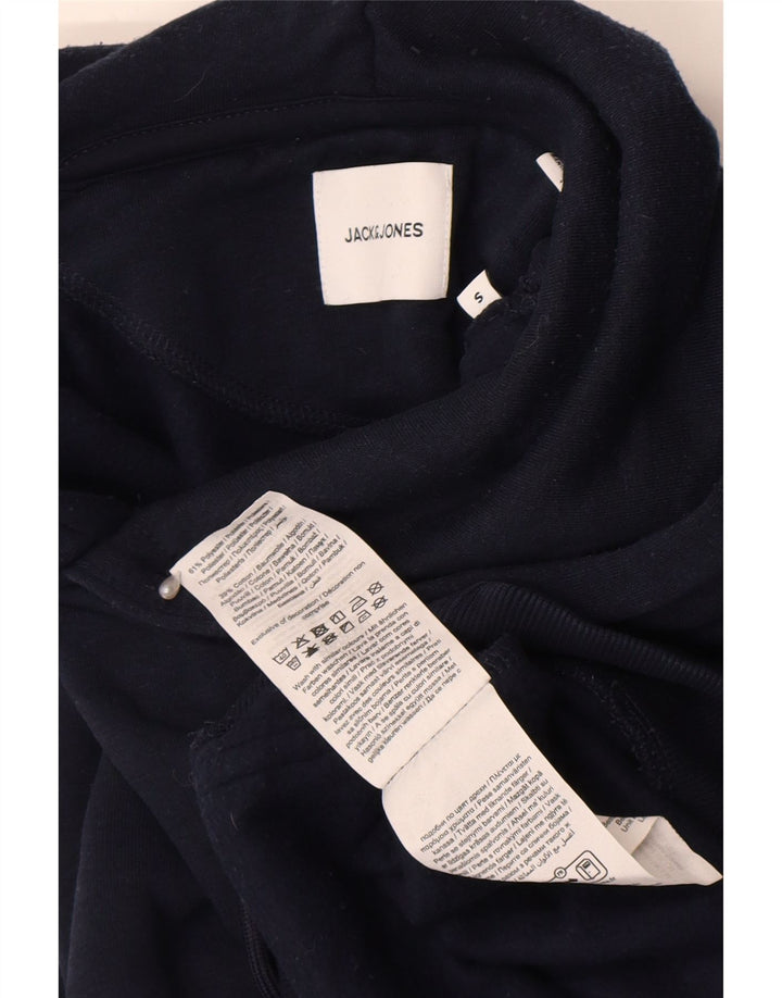 Jack & Jones Felpa con cappuccio da uomo piccola in poliestere blu navy