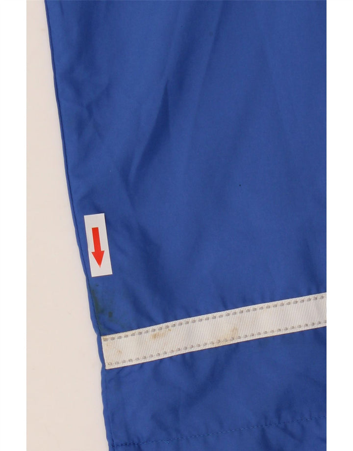 Pantaloni da tuta da uomo Asics in poliestere color block blu medio