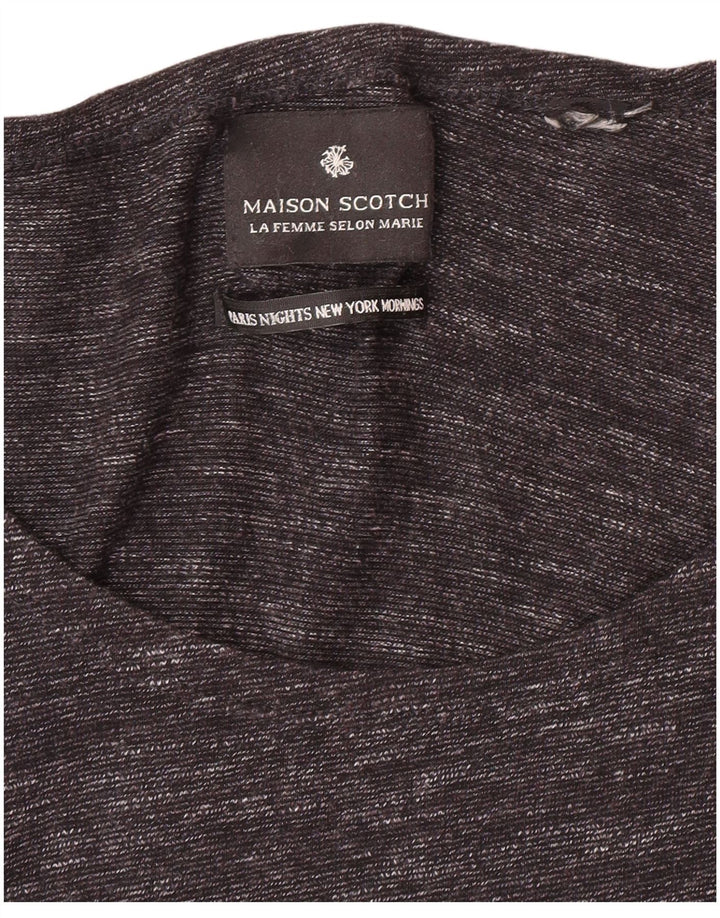 Abito basic MAISON SCOTCH da donna a maniche lunghe UK 10 piccolo grigio