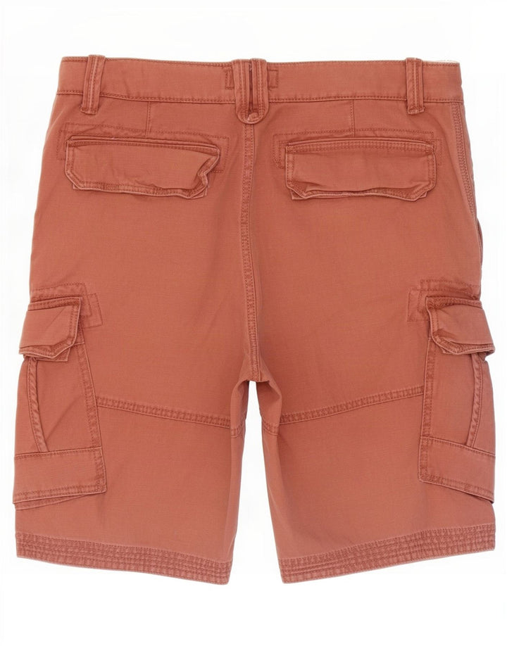 Pantaloncini cargo da uomo Fat Face W36 grandi in cotone rosso