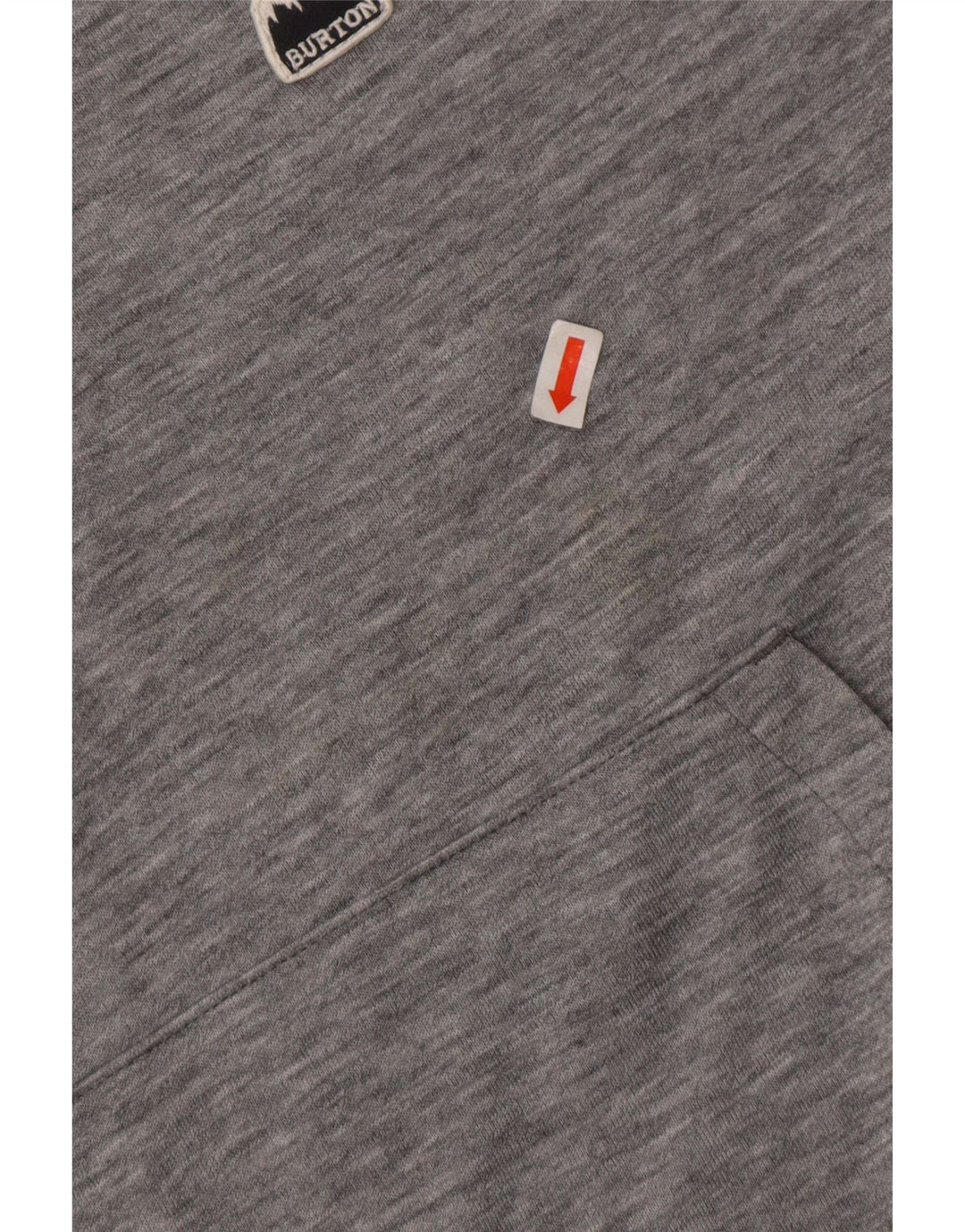 Maglia a maniche lunghe con cappuccio da donna Burton UK 10 Small Poliestere chiazzato grigio