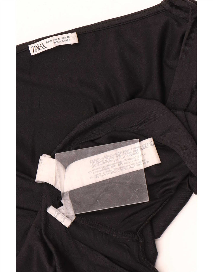 Body Zara da donna UK 12 medio nero in poliammide