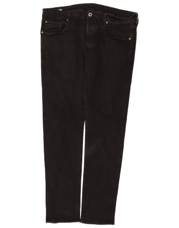 Jeans slim da uomo G-Star 3301 W38 L34 cotone nero