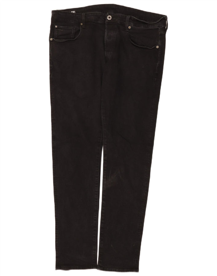 Jeans slim da uomo G-Star 3301 W38 L34 cotone nero