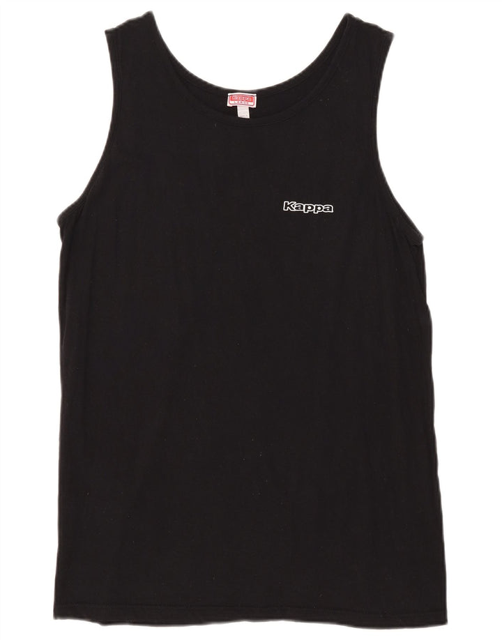 Canotta Uomo Kappa Large Nera in Cotone