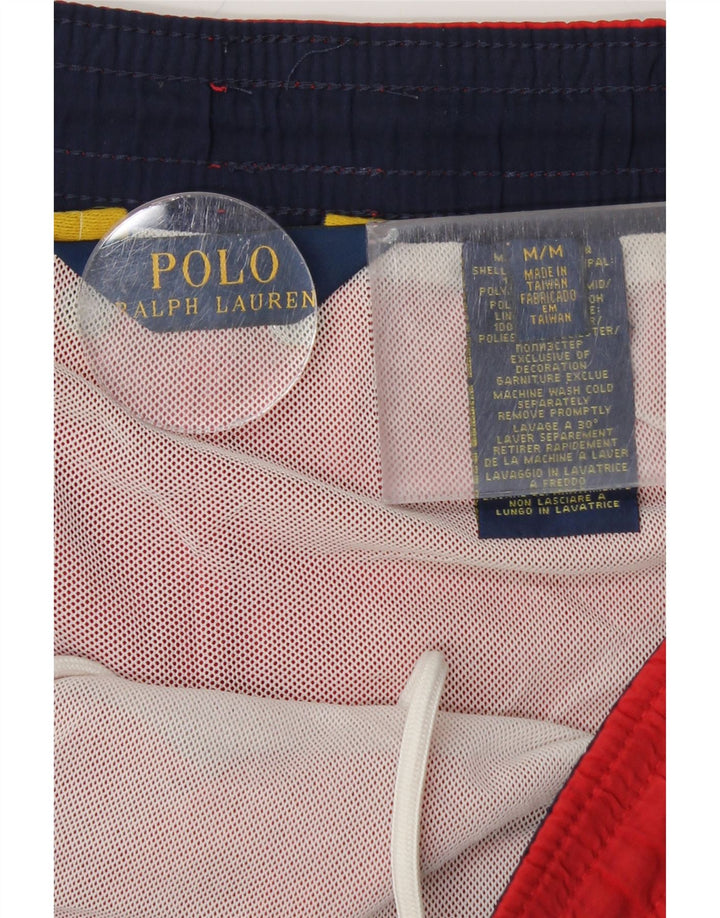 POLO RALPH LAUREN Pantaloncini da bagno da uomo in nylon rosso medio