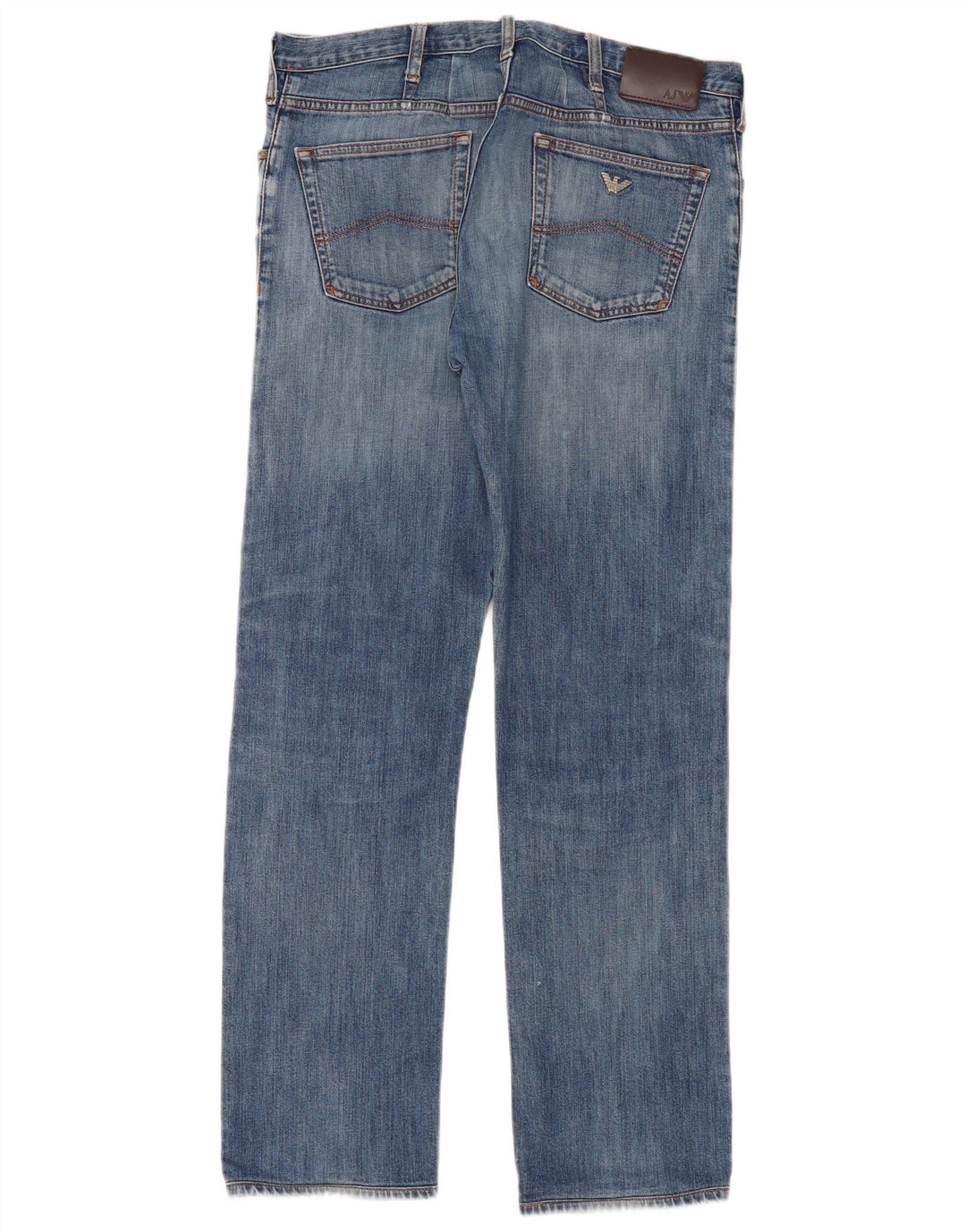 Jeans dritti da uomo Armani W36 L32 in cotone blu