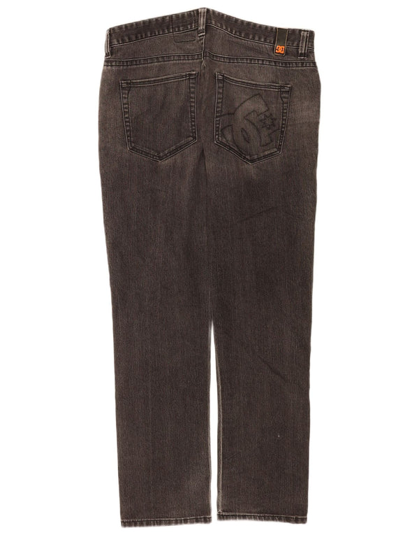 Jeans dritti con grafica DC da uomo W34 L32 Grigi
