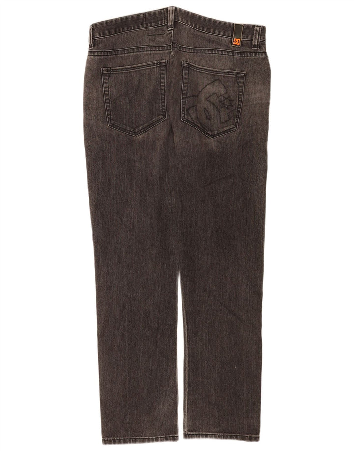 Jeans dritti con grafica DC da uomo W34 L32 Grigi