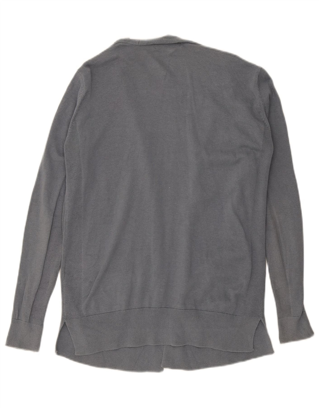 Maglione cardigan aperto da donna Marks & Spencer UK 12 Cotone grigio medio