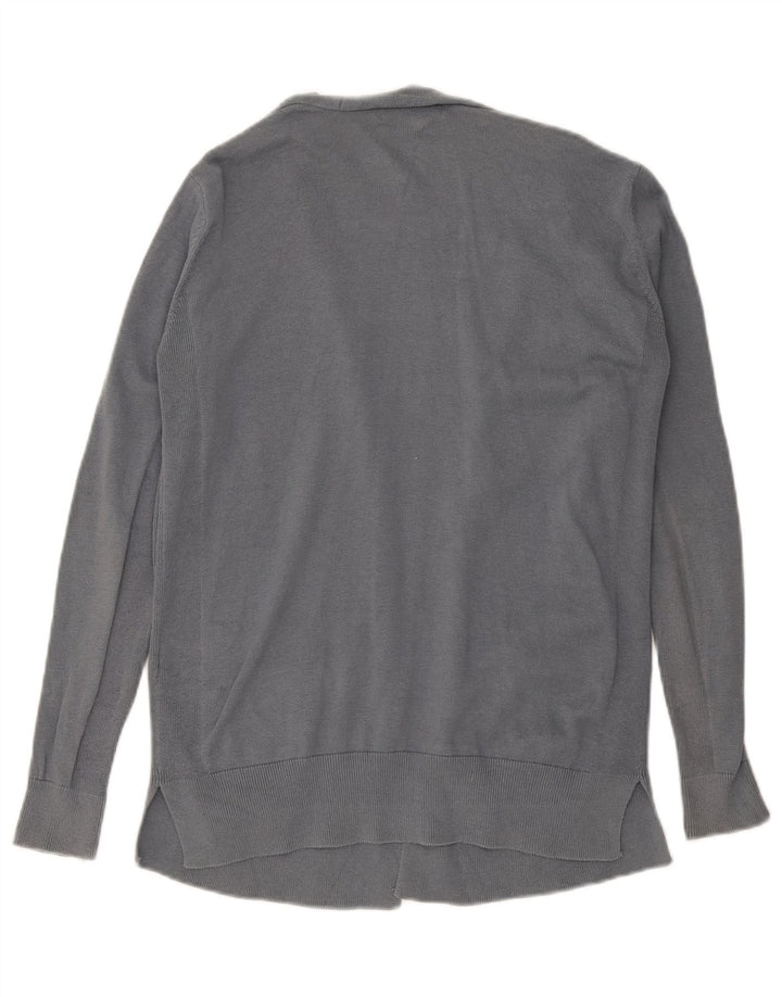 Maglione cardigan aperto da donna Marks & Spencer UK 12 Cotone grigio medio
