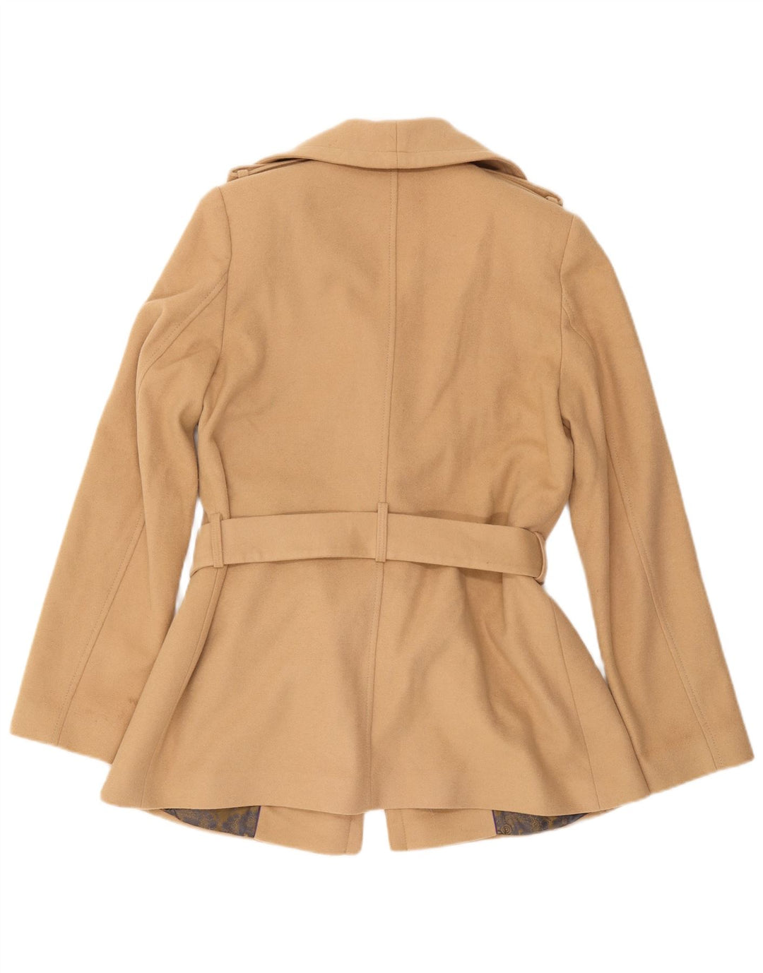 Cappotto da donna Ted Baker taglia 3 lana beige medio