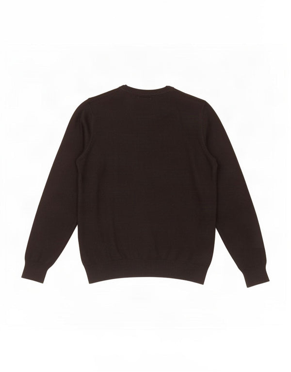 Maglione da uomo con scollo a V autografo Marks & Spencer piccolo in cotone nero