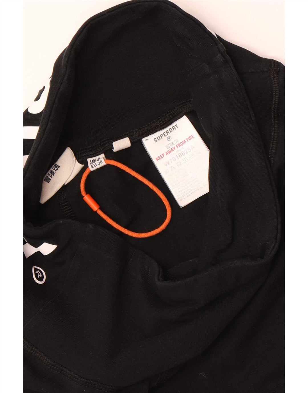 Leggings grafici da donna Superdry UK 8 Small cotone nero
