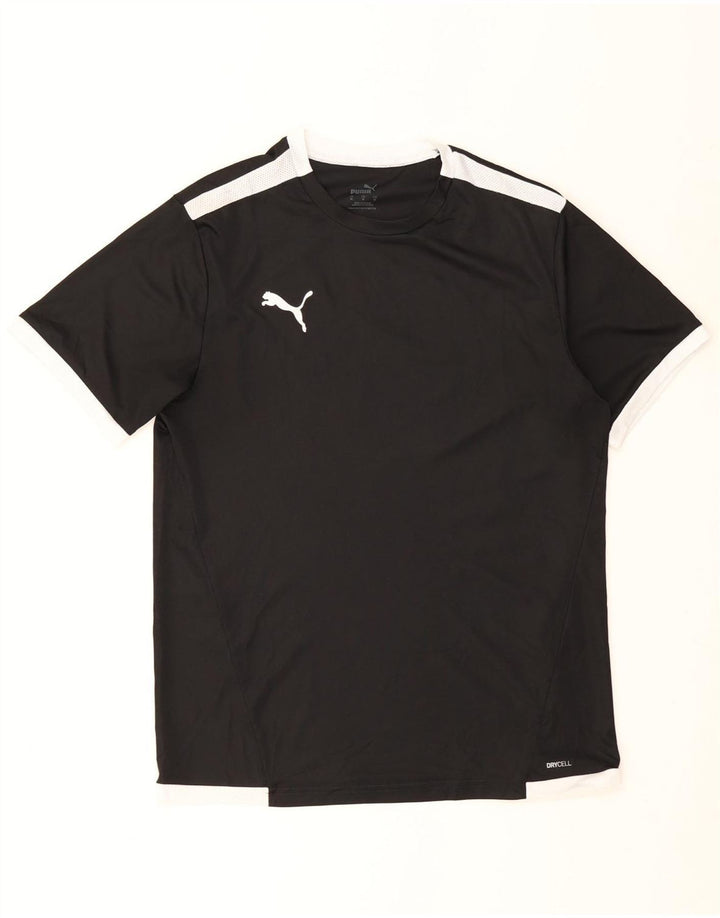 T-shirt Puma da uomo Top Medium Black Colourblock
