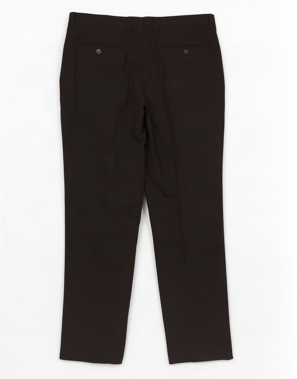 Pantaloni da abito dritti da donna Zara EU 40 medi W31 L29 poliestere nero