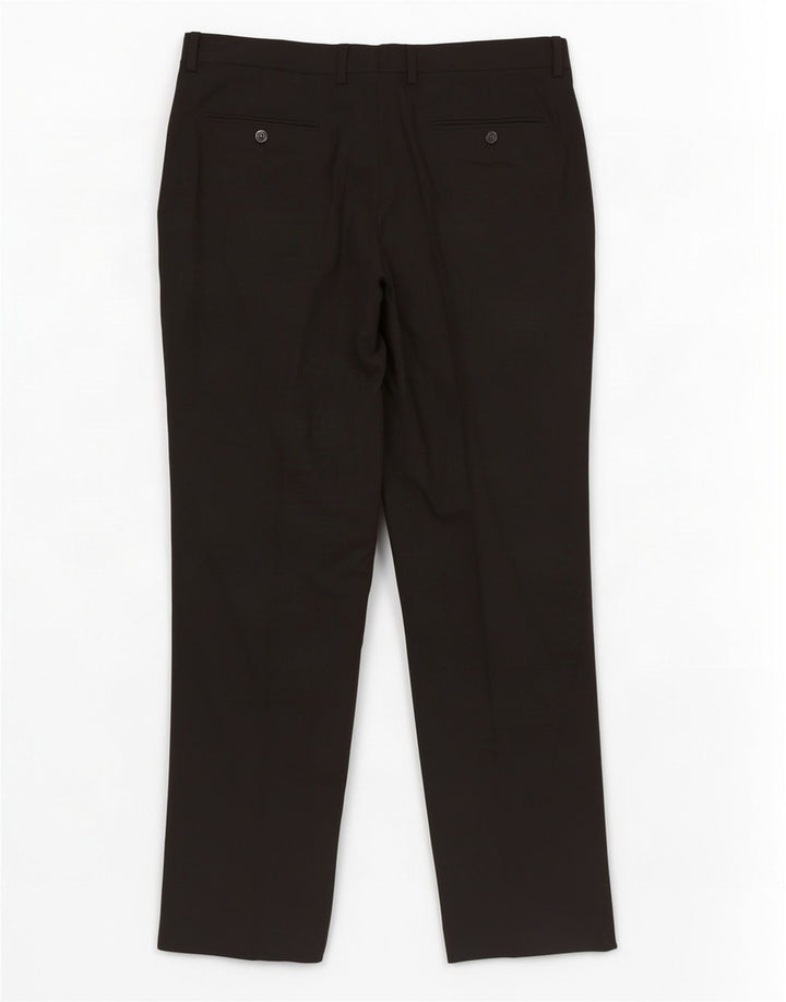 Pantaloni da abito dritti da donna Zara EU 40 medi W31 L29 poliestere nero