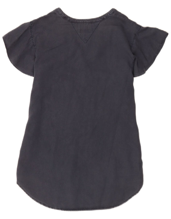 Camicetta da donna Tommy Hilfiger Top UK 14 Large Lyocell blu navy