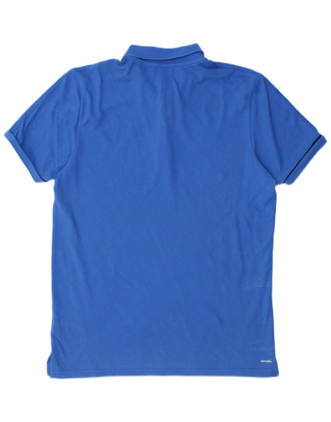 Polo ADIDAS da uomo Climalite grande in cotone blu