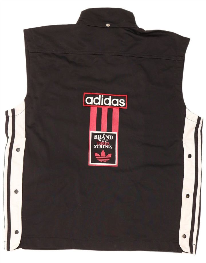 Giacca da tuta grafica da uomo Adidas UK 40/42 Medium Black Colourblock