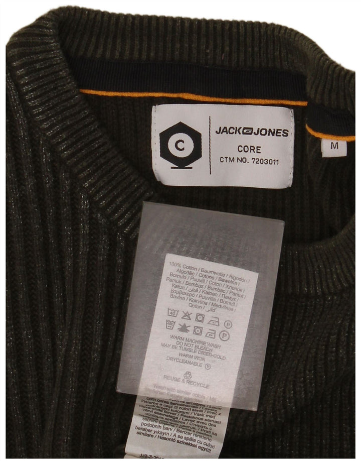 Maglione maglione girocollo da uomo Jack & Jones in cotone verde medio