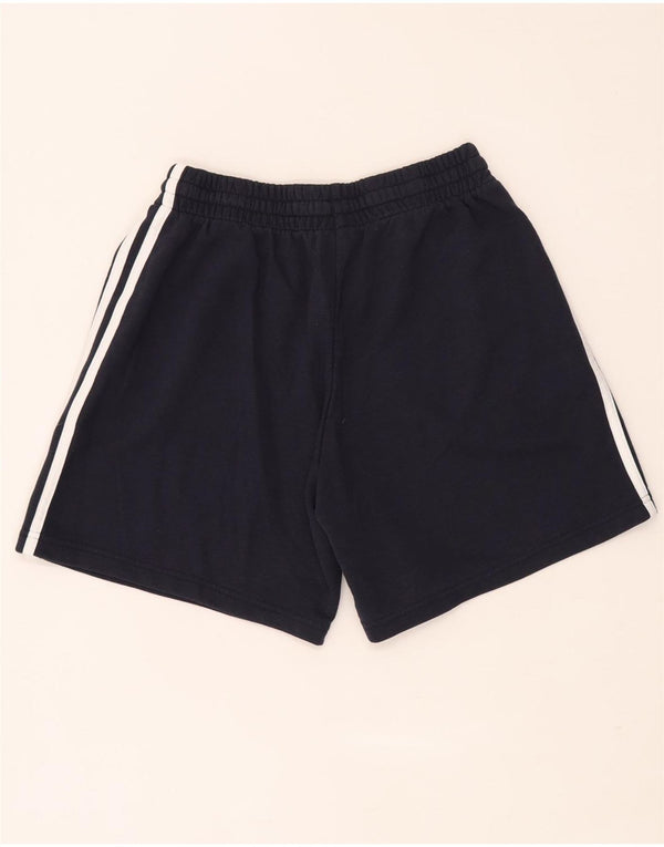 Pantaloncini sportivi da uomo Adidas medi in cotone blu navy
