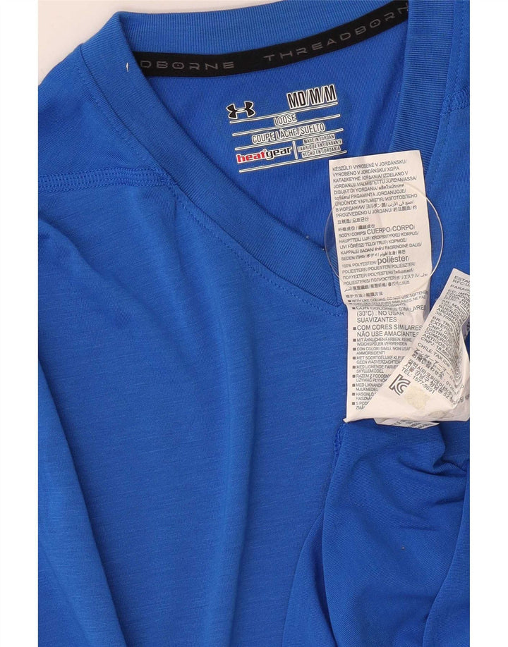 Maglietta Under Armour da uomo Heat Gear Top in poliestere blu medio