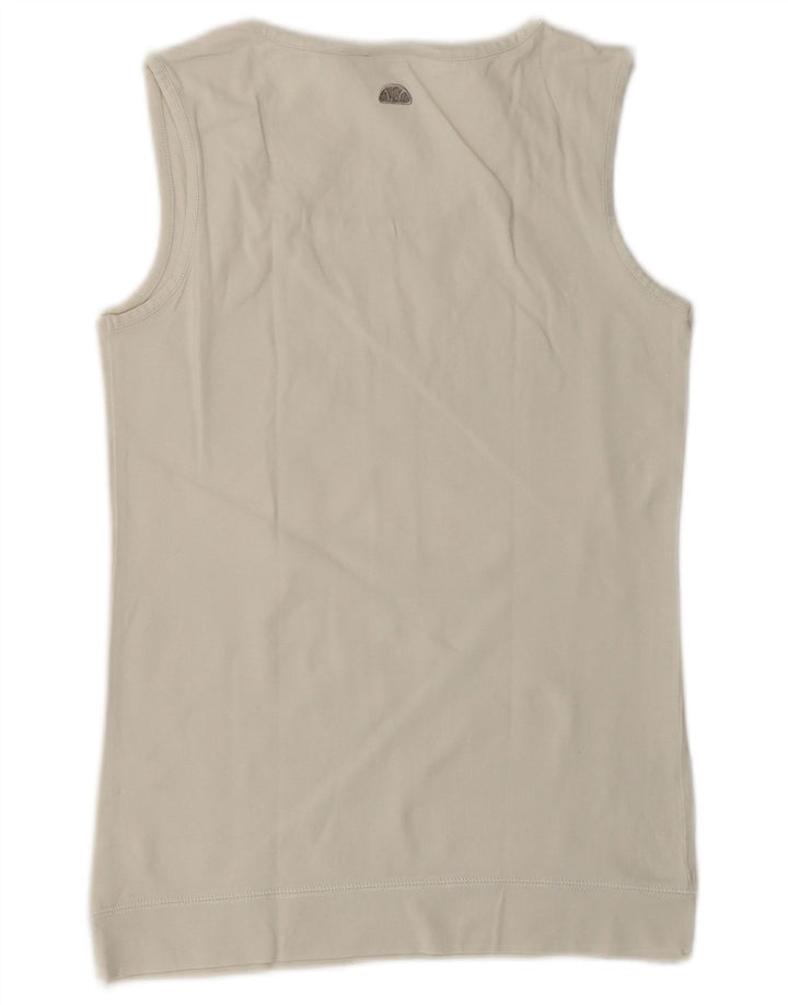 Canotta grafica da donna Ellesse UK 10 piccola bianca