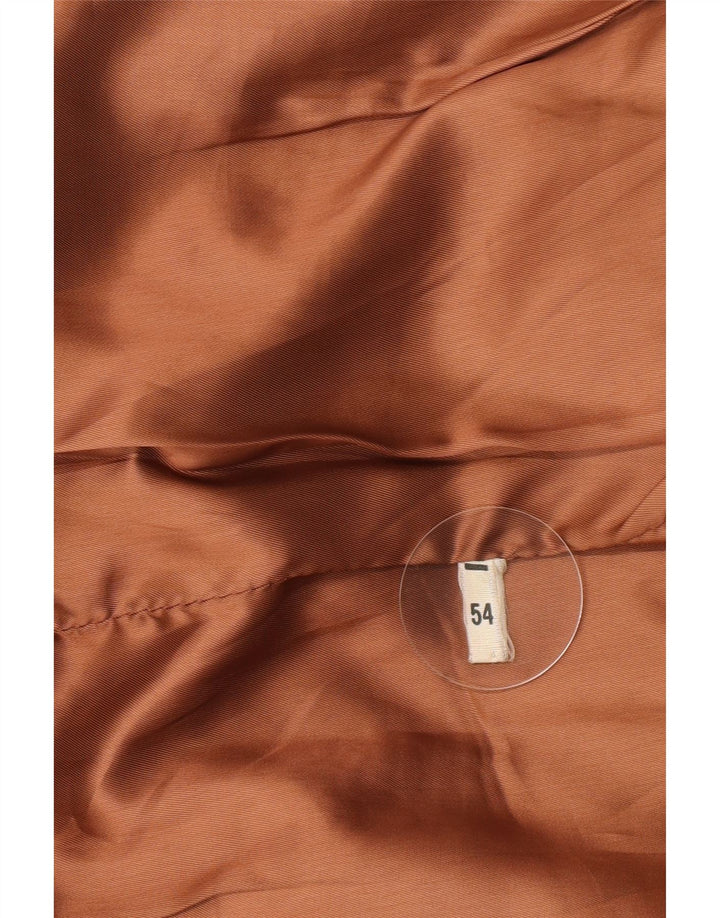 Giacca in pelle vintage da uomo UK 40 grande marrone