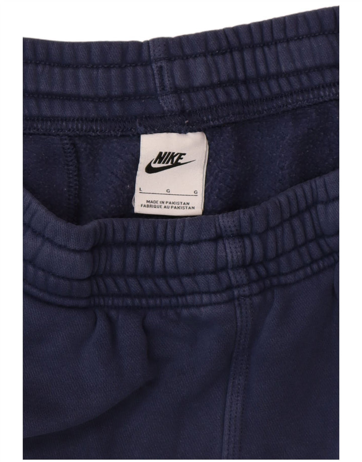 NIKE Pantaloni da tuta da uomo Joggers Large Blu Navy in cotone