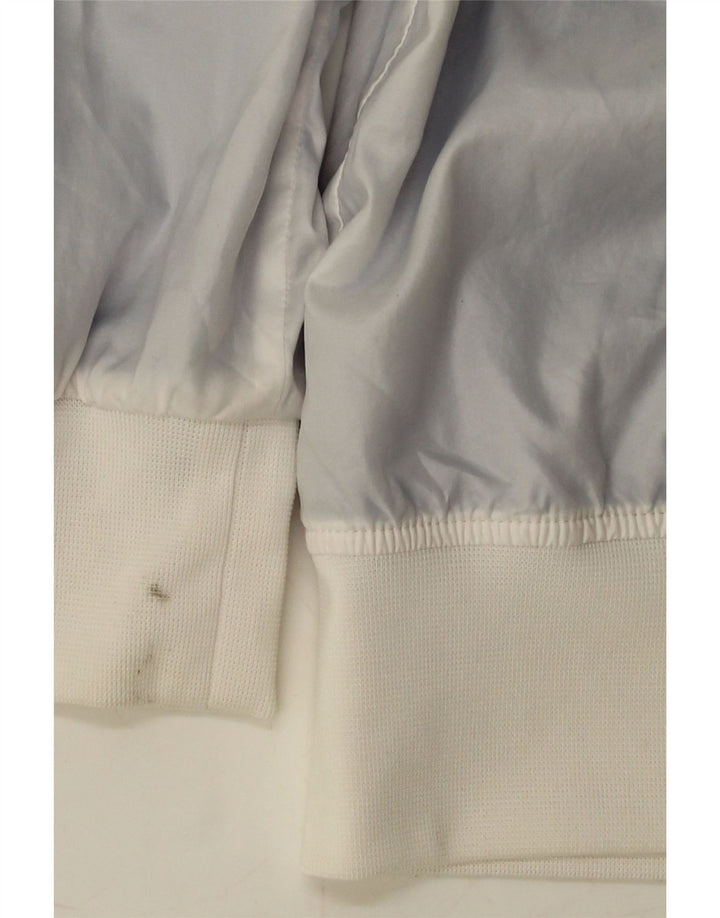 ADIDAS Giacca da uomo con grafica con cappuccio, giacca piccola, colore bianco