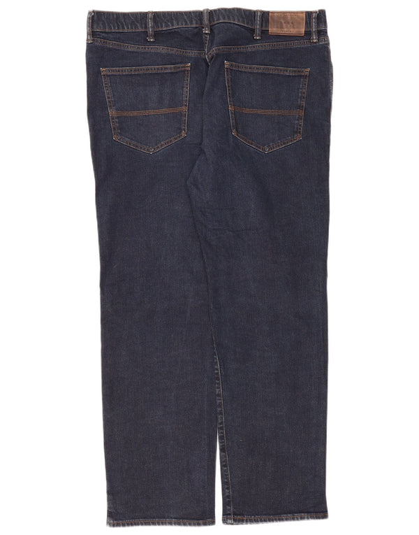 Jeans dritti regolari da uomo Marks & Spencer W40 L31 cotone blu navy