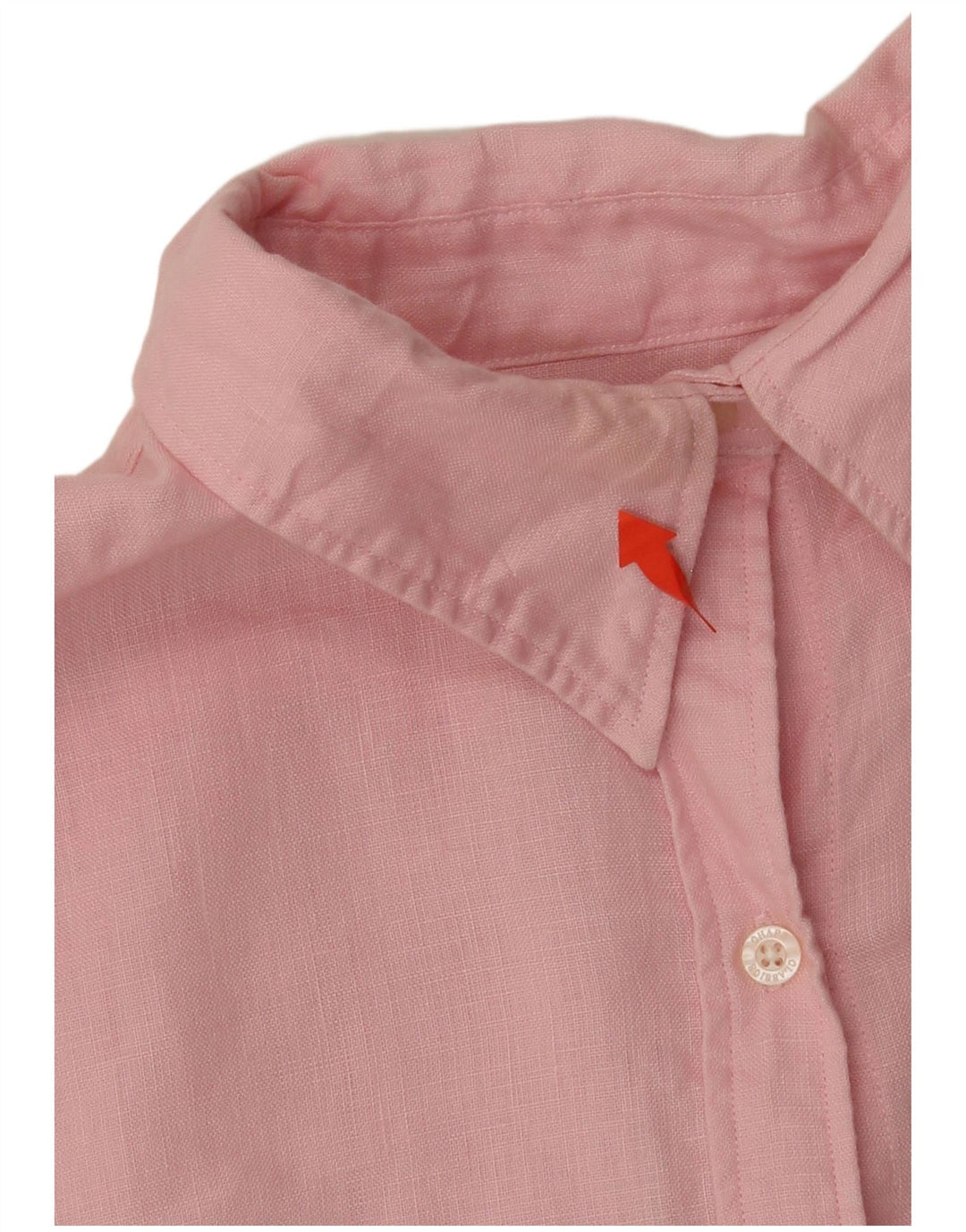 Camicia classica da donna ampia vestibilità CHAPS UK 18 XL Lino rosa