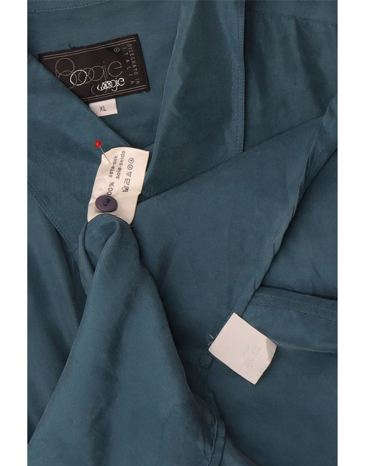 Camicia da uomo BOOGIE XL in seta blu