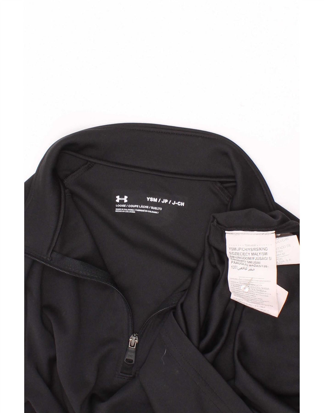 Maglietta Under Armour da bambino con grafica pullover, 7-8 anni, piccola, nera