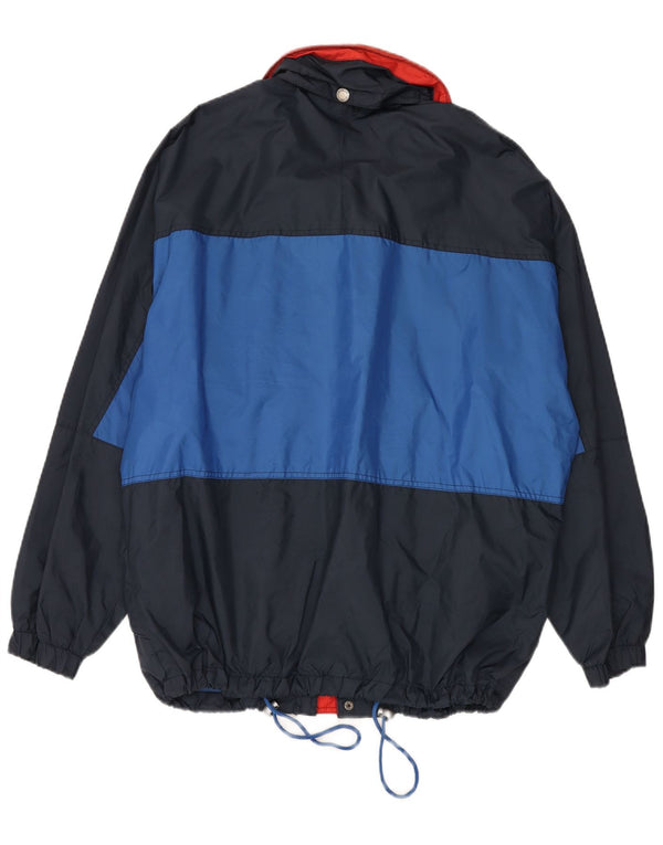 Giacca a vento da uomo dalla vestibilità ampia Brugi UK 40 Large Blu Navy Colourblock