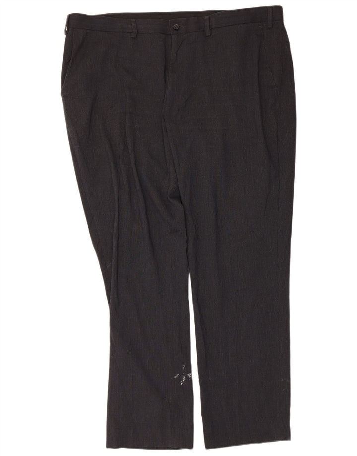 Pantaloni chino dritti su misura da uomo Marks & Spencer W42 L30 neri