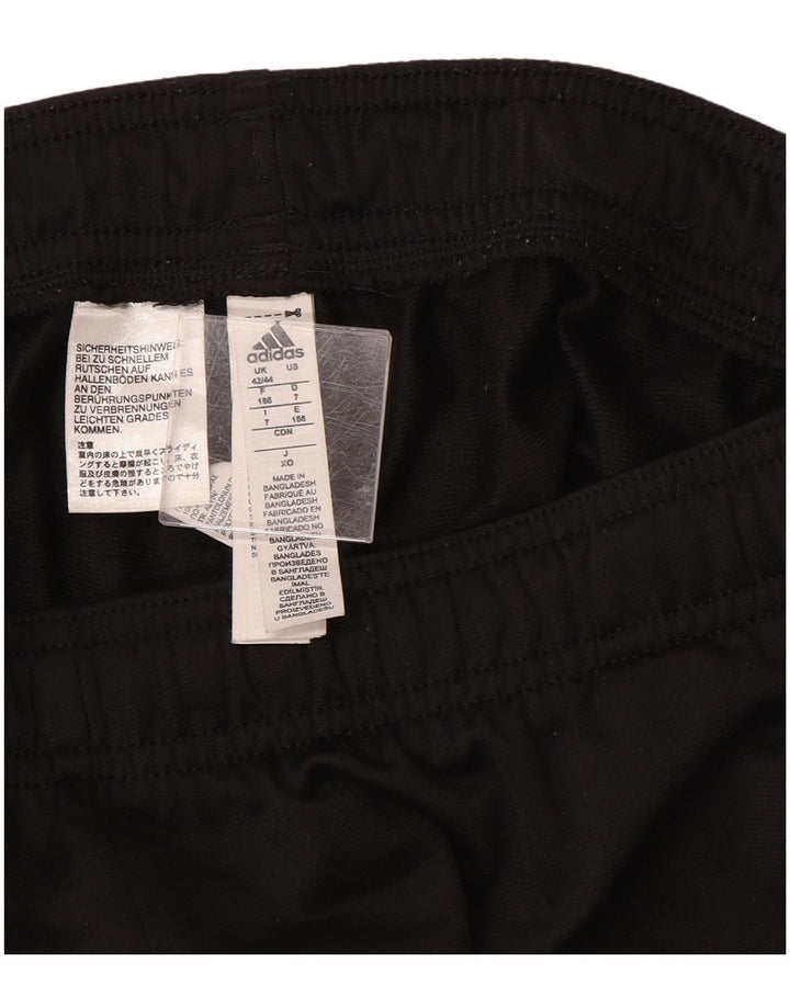 Pantaloni da tuta da uomo Adidas UK 42/44 Large Nero Poliestere