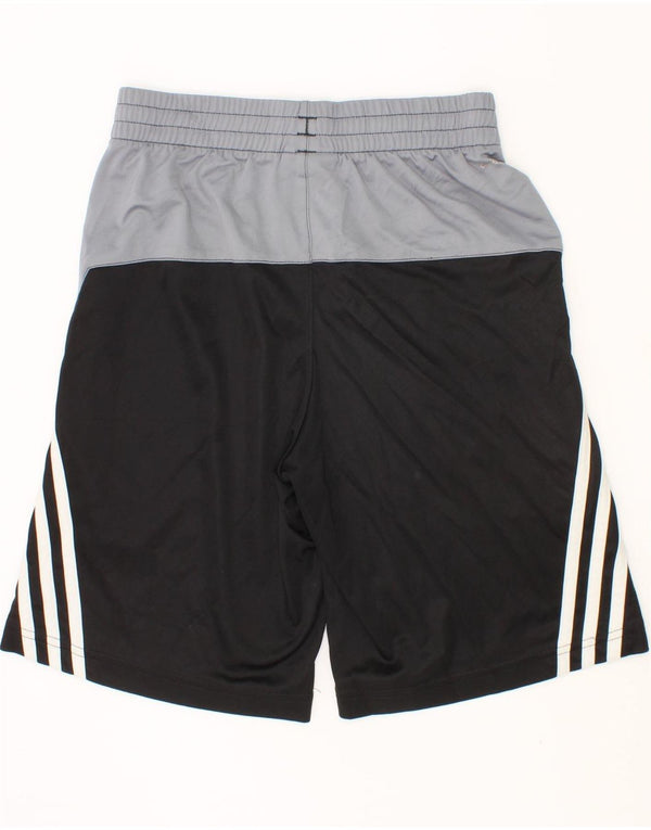 Pantaloncini sportivi ADIDAS da bambino 7-8 anni Small in poliestere color block nero