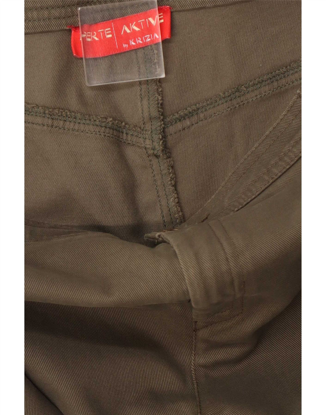 Pantaloni chino regolari dritti da donna Perte by Krizia W34 L33 Cachi