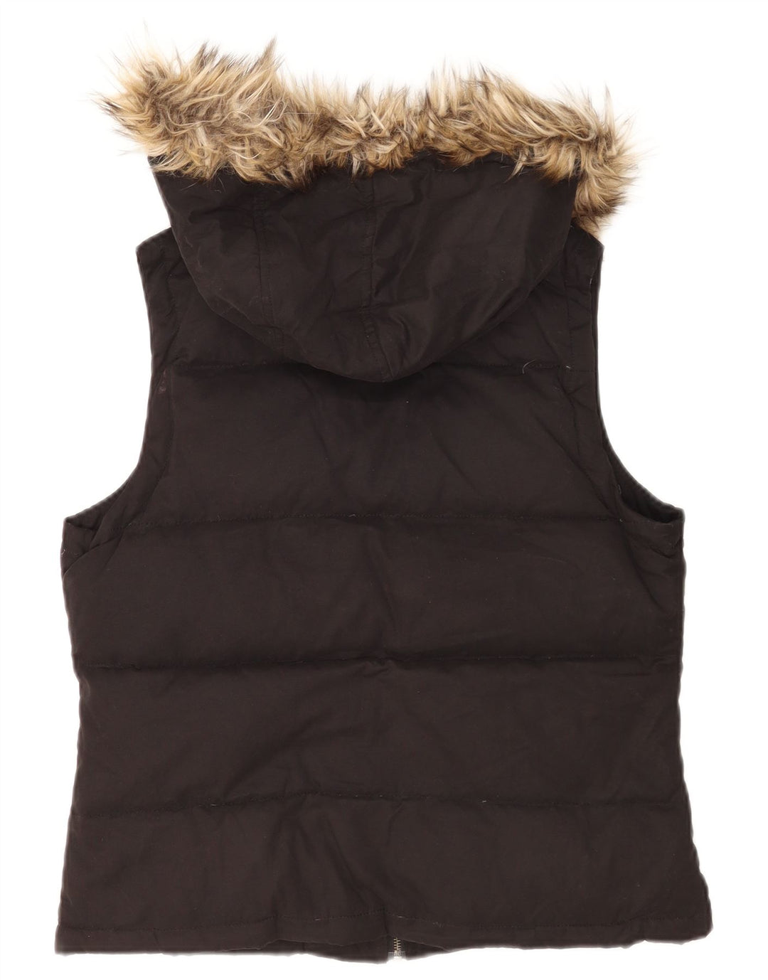 Gilet imbottito con cappuccio da donna MINT VELVET UK 12 medio poliestere nero
