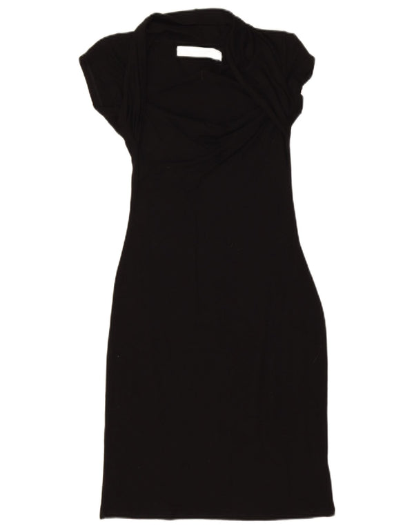 Vestito aderente da donna Zara UK 8 Small in viscosa nera