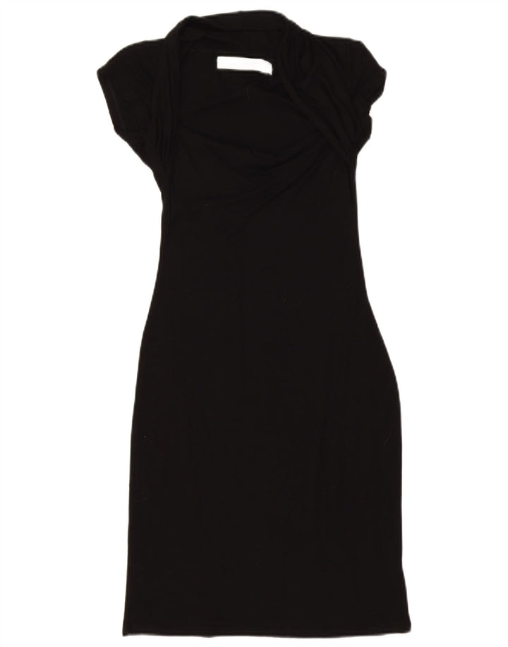 Vestito aderente da donna Zara UK 8 Small in viscosa nera