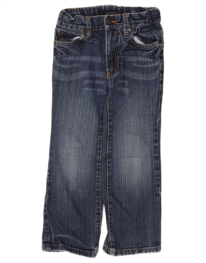 CALVIN KLEIN Jeans dritti per ragazzi 3-4 anni W20 L17 Blu Cotone