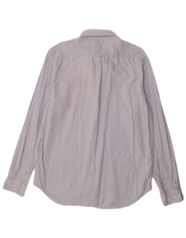Camicia Timberland da uomo vestibilità regolare grande cotone blu