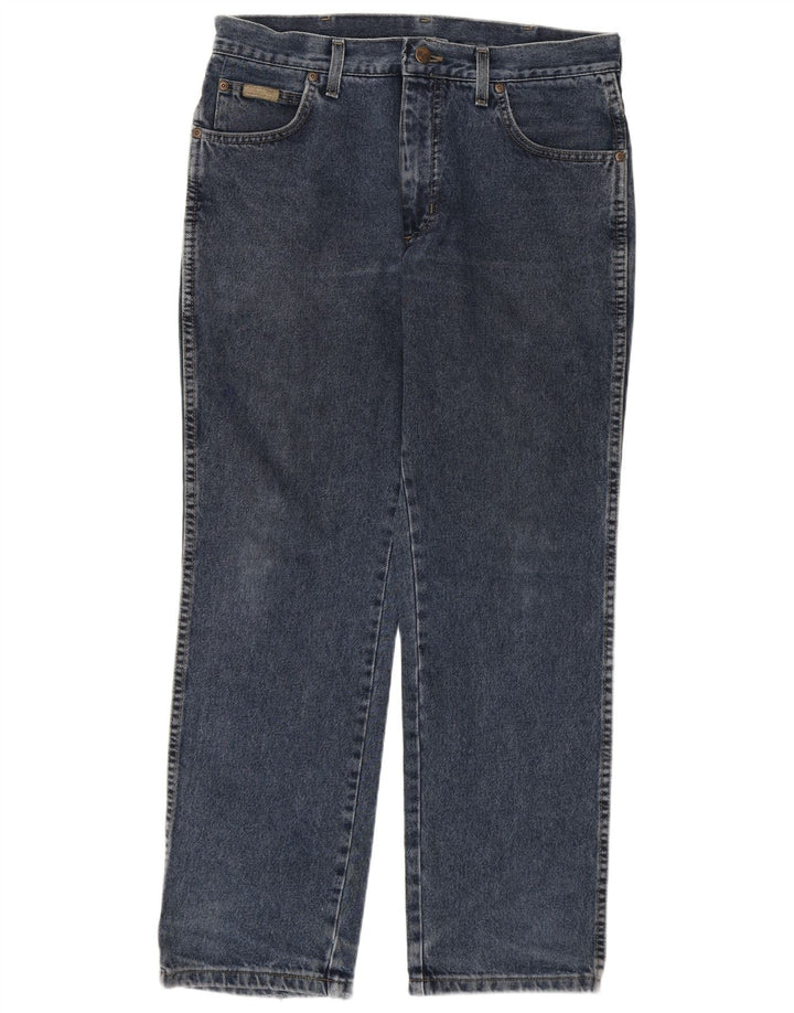 Jeans dritti da uomo Wrangler Texas W33 L30 cotone blu
