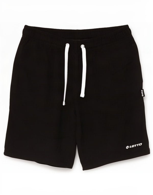 Pantaloncini sportivi da uomo Lotto XL in cotone nero