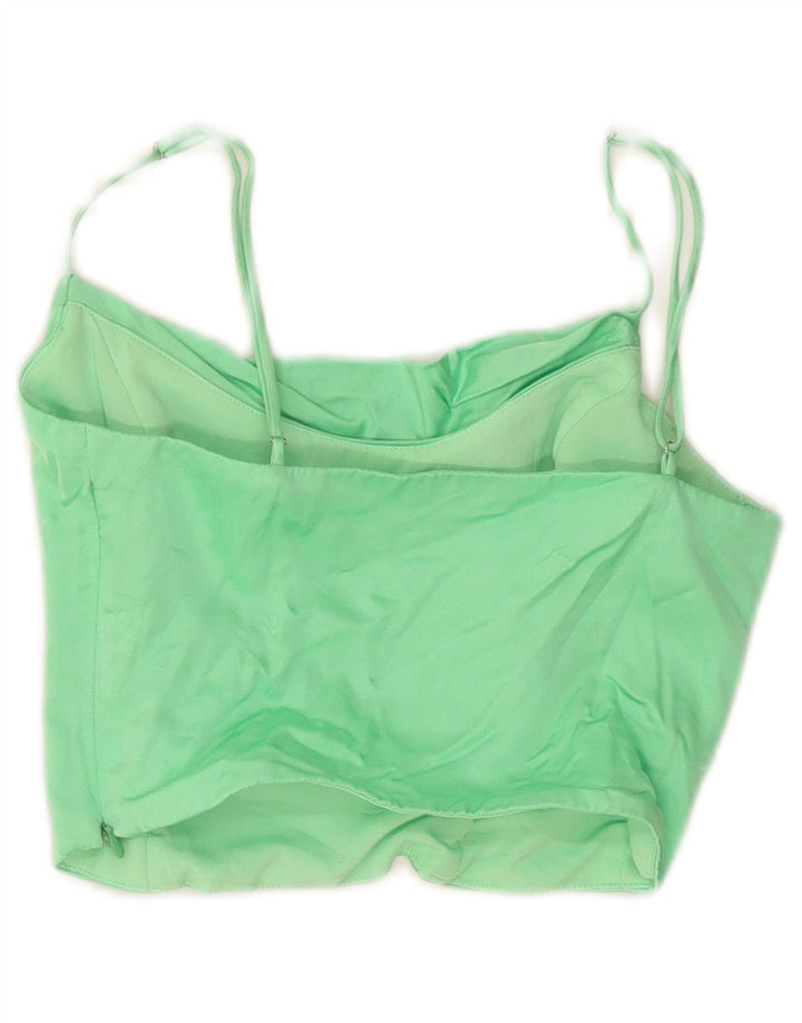 Canotta corta da donna Zara UK 6 XS verde