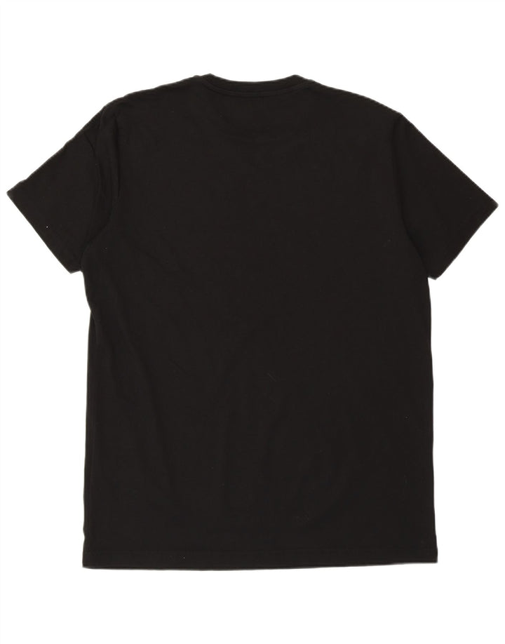 T-shirt grafica da uomo DIESEL Top grande in cotone nero